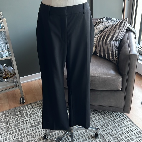 New ALTUZARRA Wool High Rise Cropped Pant in Black Size 40 FR / 8 US - Picture 4 of 11